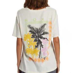 Roxy Tropic Daze Graphic Short Sleeve Crew T Shirt - Size Juniors XS / Girls XL